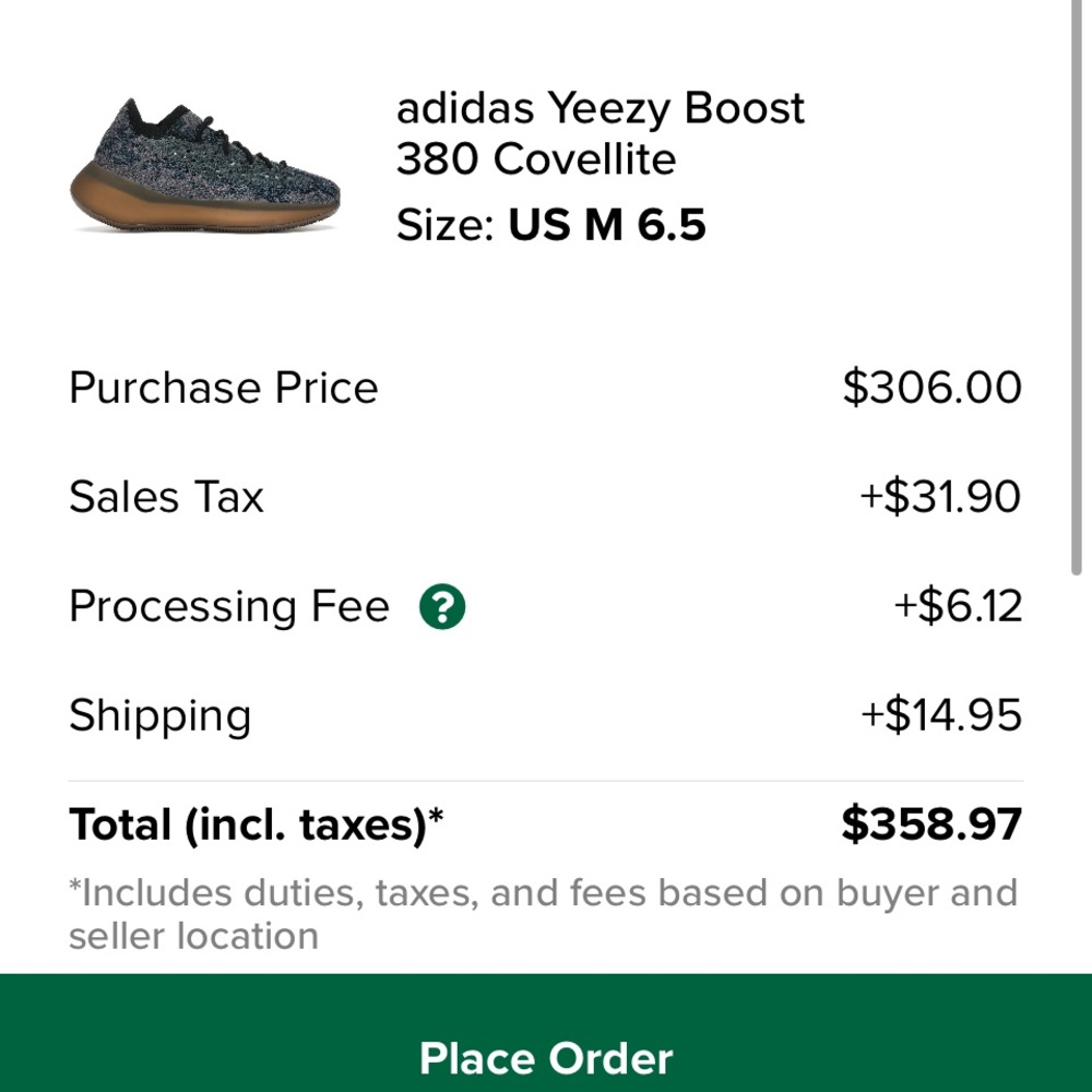 🔥Yeezy Boost 380 Covellite DS🔥M6.5=W8! - Picture 8 of 11